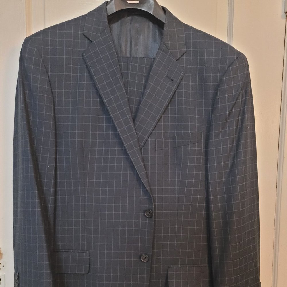 Joseph Abboud Blue Plaid Suit